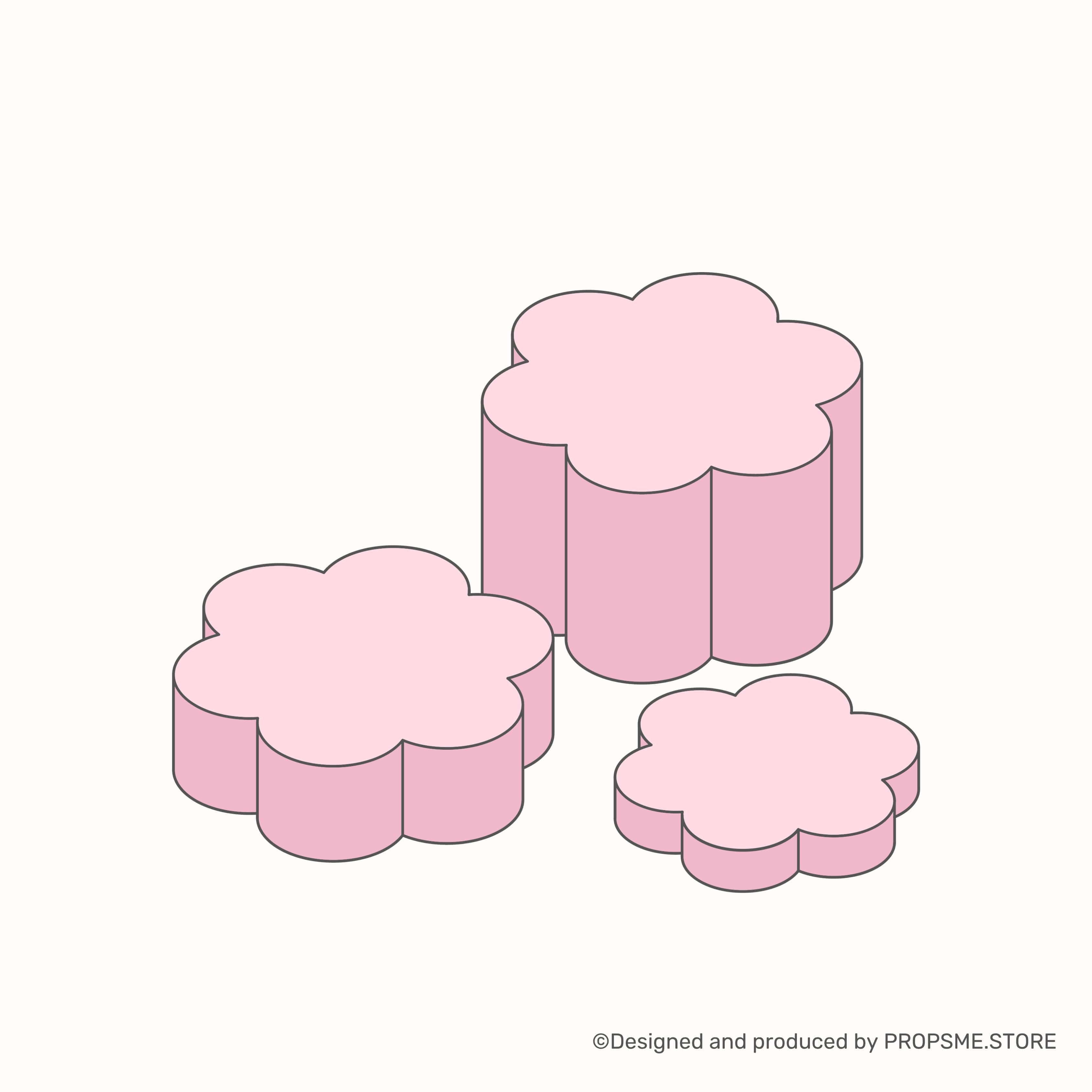 Flower Blooming - Set — พร็อพถ่ายภาพสินค้า